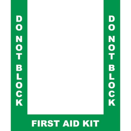 Superior Mark Floor Marking Border Tape, First Aid Border, 4in, Vinyl IN-40-901-V